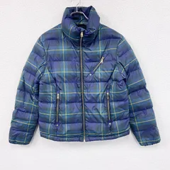 【値引き交渉OK！】古着 used　LAUREN　RALPH LAUREN　ラルフローレン　ダウンジャケット　チェック柄　マルチカラー　Sサイズ