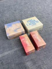 fwee クッションエッグフィットカバー 1.5 ピーチ&クッションガラスナチュラル 1.5 ピーチガラス&ボリューミンググロス A02 ソルベ 30％&B01 バニラ 70％セット