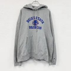 【値引き交渉OK！】古着 used　00s　Champion　チャンピオン　プレミアムリバースウィーブ　スウェットパーカー/フーディー　グレー　2XLサイズ