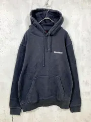 CONVERSE コンバース 1473-9502 ロゴ刺繍 ビッグシルエット裏毛プルオーバー パーカー sizeM/黒 ■■メンズ