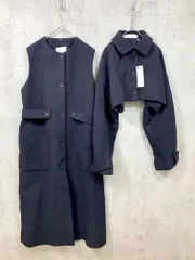 新品 GU×rokh ジーユー×ロク 212-352460 2ピース コート sizeXL/紺 ◆■◎レディース