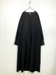 THOUSAND MILE サウザンドマイル 233-3122 ウエストドローコード長袖 ワンピース 黒 ■■レディース
