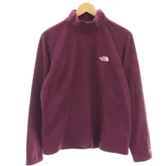 ザノースフェイス THE NORTH FACE フリースジャケット ハーフジップ L 紫 パープル 総柄 /HN