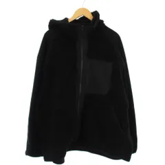 ユニクロ UNIQLO White Mountaineering フリースフルジップパーカ ジャケット ジップアップ 4XL 黒 341-463350 /BM ■MA
