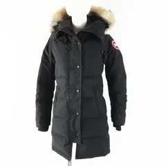 良品◎CANADA GOOSE カナダグース 2302JL MACKENZIE マッケンジーパーカ ファー・フード・ワッペン付き ダウンコート ブラック XS 正規品 レディース