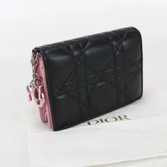 DIOR ディオール ブルーム カードホルダー レディディオール 二折財布 ラムスキン【中古】 レディース