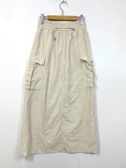 URBAN RESEARCH Sonny Label アーバンリサーチサニーレーベル LA36-25R007 ナイロンカーゴ ナイロンカーゴ スカート sizeF/アイボリー ■■レディース