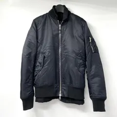 【中古】uniform experiment MA-1 サイズ1 ブラック UE-123021 リバーシブル ジャケット ユニフォームエクスペリメント[17]