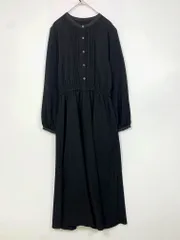 a day in the life アデイインザライフ ユナイテッドアローズ ピンタック ワンピース 黒 ■■レディース