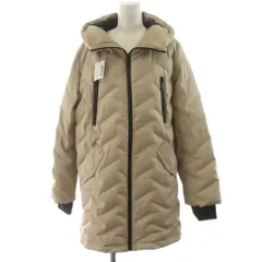 ダウネン グリッツァーン DAUNEN Glitzern コート L ベージュ V字キルティング フード付き 長袖 /NS