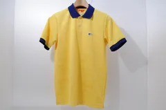 中古 メンズ ビームスゴルフ BEAMSGOLF 半袖ポロシャツ S 黄色  イエロー ロゴ総柄