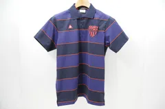 中古 メンズ ルコックスポルティフ le coq sportif 半袖ポロシャツ M 紺 ネイビー ボーダー