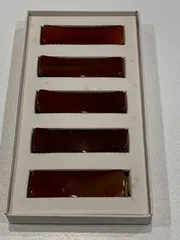 箸置き　ブラウン　天然石　メノウ　五個セット