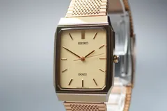 1996年製 SEIKO DOLCE 5E61-5A00 ゴールド タンク型 レディース クォーツ 腕時計 稼働品 美品 ヴィンテージ