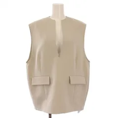 ミラオーウェン Mila Owen 24AW キーネックコクーンプルベスト プルオーバー ストレッチ ワンカラー 0 グレージュ 09WFT244197 /BB