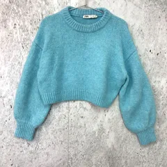 ZARA ザラ クロップド ニット セーター ライト ブルー Sサイズ ◇〇