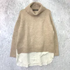 yecca vecca イェッカヴェッカ 裾 レイヤード タートル チュニック Beige ベージュ Fサイズ ◇〇のサムネイル