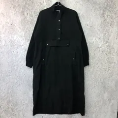 BEAMS HEART ビームスハート 異素材 ジップ ワンピース ブラック ONEサイズ ◇〇☆