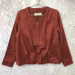 chocol raffine robe ショコラフィネローブ フェイク スエード ブルゾン Bordeaux ワインレッド Fサイズ 〇◇のサムネイル