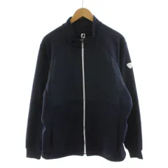 フットジョイ FootJoy ジャケット ロゴ ジップアップ 2XL 紺 ネイビー /AN6