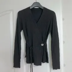 ウール混 Vネック ニット