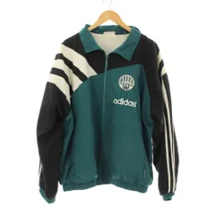 アディダスオリジナルス adidas originals フットボールジャケット 8 ジップアップ 緑 黒 白 ビンテージ /JP
