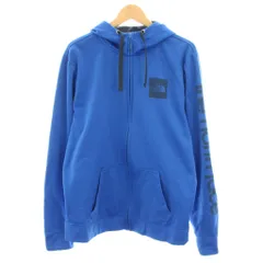 ザノースフェイス THE NORTH FACE ジップアップパーカー 長袖 ロゴプリント 裏起毛 サムホール L 青 ブルー NF0A3RUJKRTE 721222 /YT