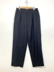 URBAN RESEARCH DOORS アーバンリサーチドアーズ セオアルファワイドテーパードトラウザー パンツ sizeL/黒 ■■メンズ
