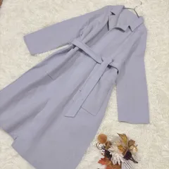 アダムエロペ　ADAM ET ROPE  140’s ウールダブルメルトンリバーコートF 水色　ブルー　定価46200円