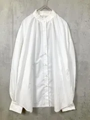 BONLECILL ボンシール BLEsh947 スタンドカラー ブラウス シャツ sizeF/白 ■■レディース