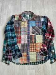 カールヘルムート パッチワーク CHECK シャツ