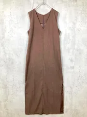 Louere ルエレ 定価5759円 ロング ワンピース sizeS/茶 ■■レディース