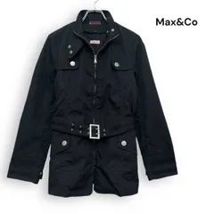 R2659/ MAX＆CO マックスアンドコー ナイロン コート キルティングライナー付き ブラック 40