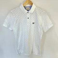 (^w^)b BEAUTY&YOUTH UNITED ARROWS ビューティーアンドユース 半袖ポロシャツ コットン 綿100% ドット柄 トップス カジュアル デイリー タウンユース アウトドア ホワイト 白 メンズ サイズMのサムネイル