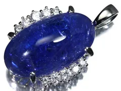 1IKL16447SS【売り切り】新品【RK宝石】希少宝石 天然タンザナイト 超特大35.6ct!! 極上ダイヤモンド 総計0.81ct Pt900 超高級ペンダントヘッド ネックレス ダイヤ