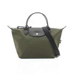ロンシャン Longchamp トートバッグ ル プリアージュ エナジー S トップハンドル L1512HSR892 カーキ キャンバス レザー ル プリアージュ エナジー S トップハンドルバッグ