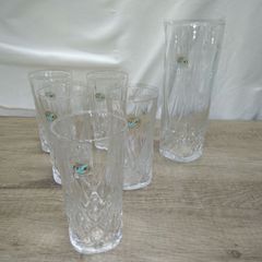 Cristal de France カットクリスタルグラス 5個セット 未使用品 - メルカリ