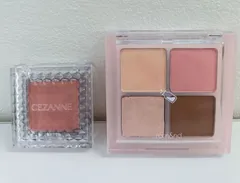39ｰ15　アイシャドウ2点セット　rom＆nd  ロムアンド　べターザンアイズ　Ｗ03　ドライストロベリーとセザンヌ　CEZANNE　シングルカラーアイシャドウ08