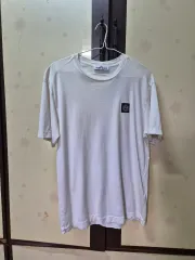 22ss M ストーンアイランド ロゴ 白 半袖Tシャツ ホワイト 100 95 L