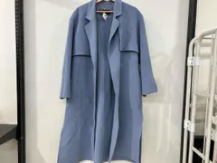 FRAY I.D フレイアイディー レディース コート MANTECOリバーコート ブルー ウール混 FWFC205001 サイズ1