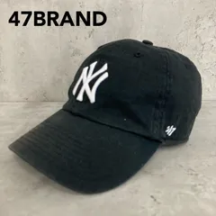 47BRAND フォーティーセブンブランド ニューヨーク ヤンキース NY ロゴ 刺繍 ベースボール キャップ 帽子 47 クリーンナップ CLEAN UP ブラック 黒 メジャーリーグ MLB 野球帽 ローキャップ コットン ★ ■■