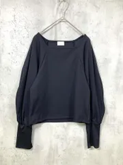 美品 green label relaxing グリーンレーベルリラクシング ユナイテッドアローズ 定価6930円 長袖 リブ カットソー sizeF/黒 ■■レディース