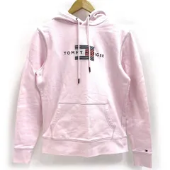 TOMMY HILFIGER トミーヒルフィガー プルオーバーパーカー ピンク Mサイズ レディース ※中古