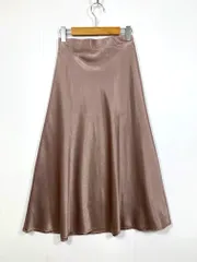 MERCURYDUO マーキュリーデュオ 002030800301-01 定価9500円+税 サテンセミAライン スカート sizeS/ピンク ■■レディース