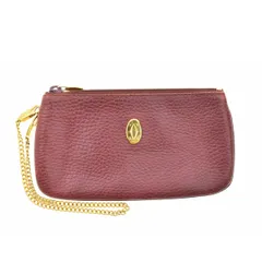 【CARTIER】マストライン チェーンレザーポーチ