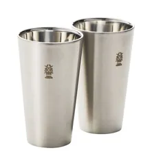 ステンレス タンブラー 二重構造 ハイボール 保冷 結露しにくい カップ 金属 シンプル 酒器 ビール ギフト300cc 2pcs SR-II サテン仕上げ _gt