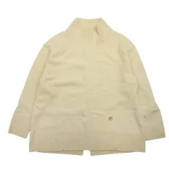 良品 BLUE LABEL CRESTBRIDGE ブルーレーベルクレストブリッジ ハイネック バックスリット ニット セーター 38 イエロー レディース 古着 中古 USED