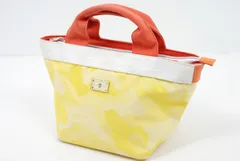 中古 マークアンドロナ MARK&LONA カートバッグ イエロー ラウンドバッグ カモフラ 迷彩