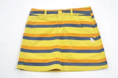 中古 レディース パーリーゲイツ PEARLY GATES スカート 0(S) 黄色系 イエロー ボーダー