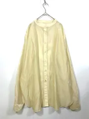 美品 ITEMS URBANRESEARCH アイテムズ アーバンリサーチ IT25-23A015 シアーバンドカラー ブラウス シャツ sizeF/ベージュ ■■レディース